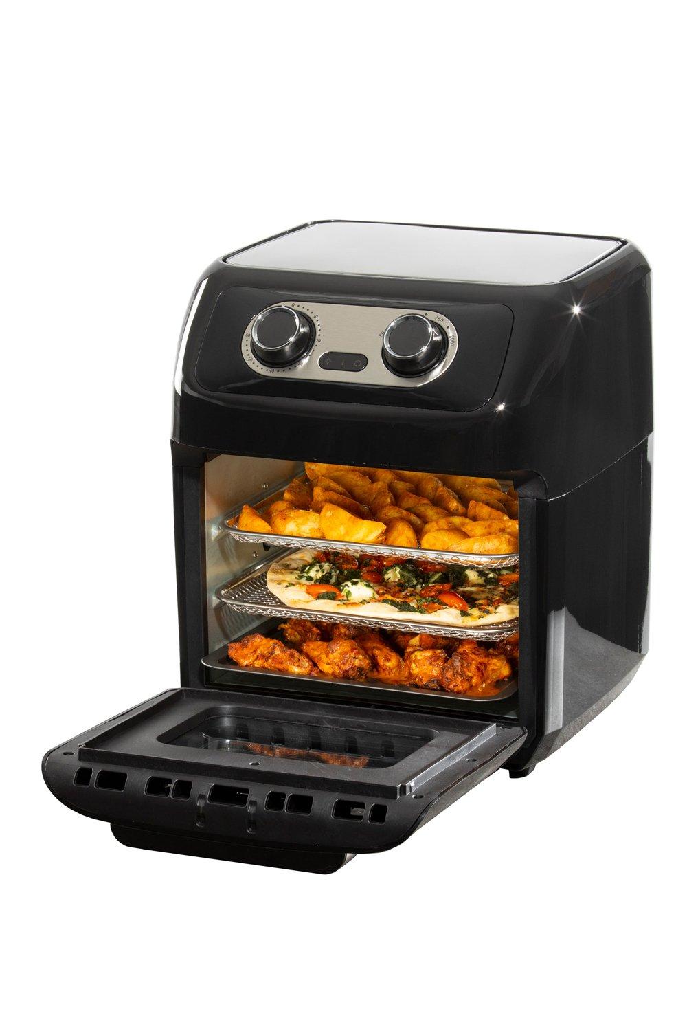 Fryers Rotisserie Air Fryer Oven 12 Litre Energy Efficient Black