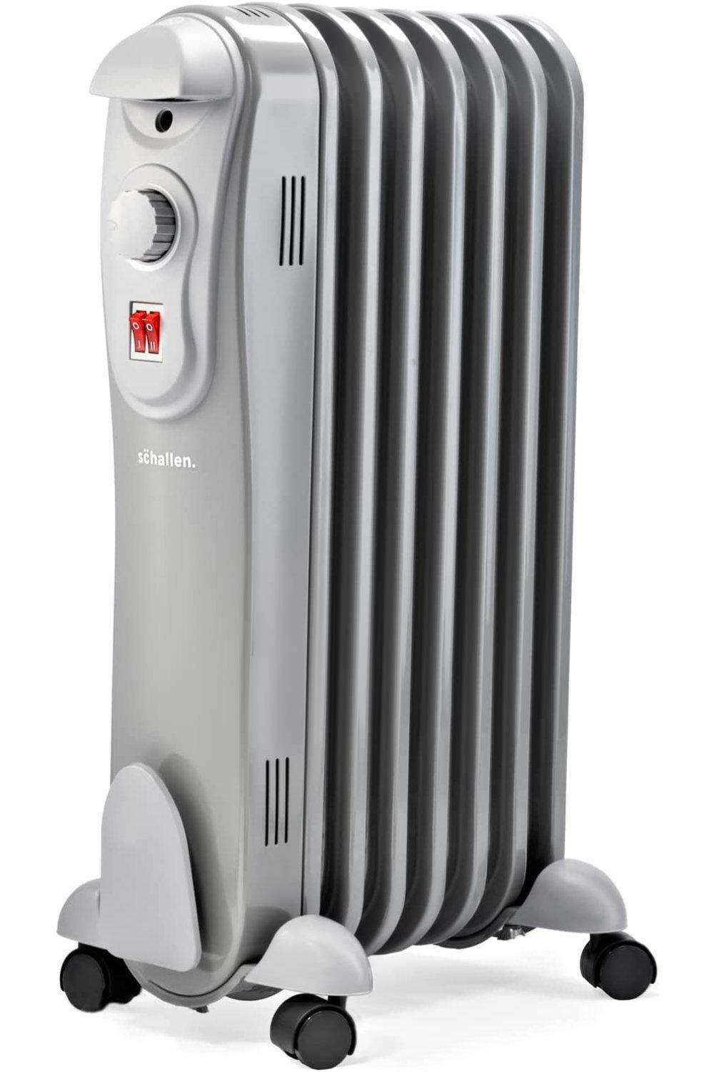 Heating W Fin Portable Electric Slim Oil Filled Radiator Heater