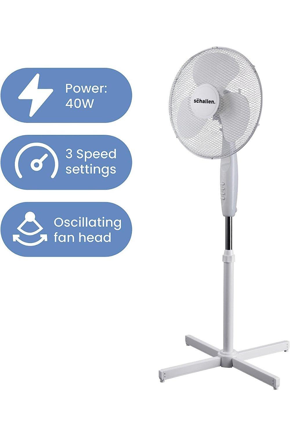 Cooling Air Treatments 16 Electric Oscillating Floor Standing Tall