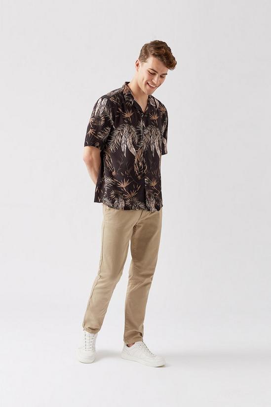 Burton Relaxed Fit Black Floral Shirt 2