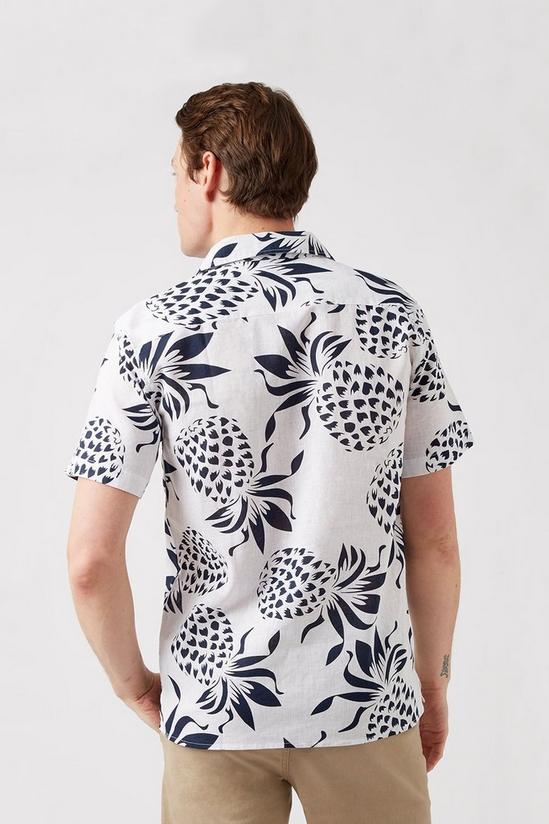 Burton White Pineapple Print Shirt 3