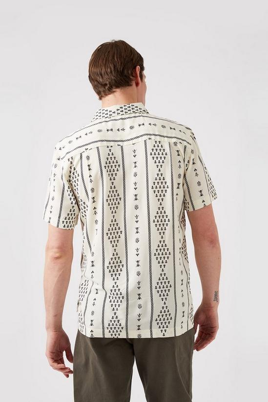 Burton Off White Aztec Print Shirt 3