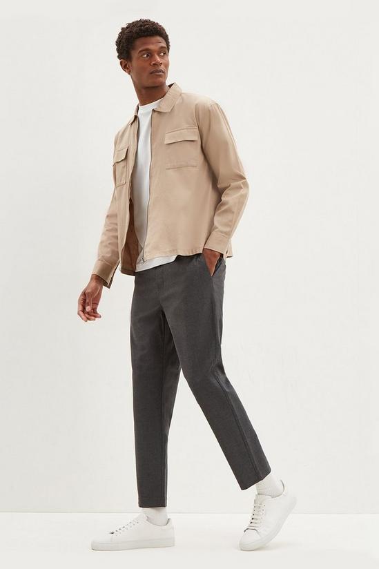 Burton Slim Mid Grey Crop Trousers 2