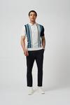 Burton Navy Slim Cropped Pull On Trousers thumbnail 1