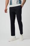 Burton Navy Slim Cropped Pull On Trousers thumbnail 2