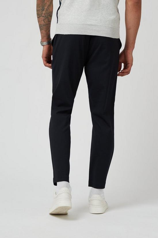 Burton Navy Slim Cropped Pull On Trousers 3