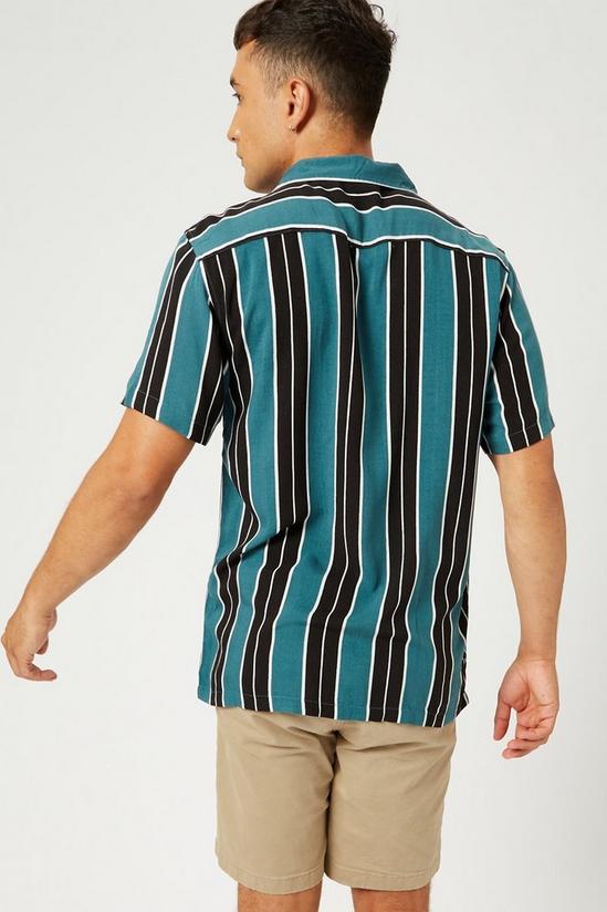 Burton Striped Revere Collar Shirt 3