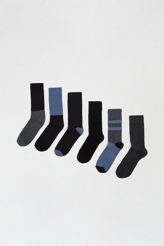 Burton 7 Pack Block Stripe Print Socks 1