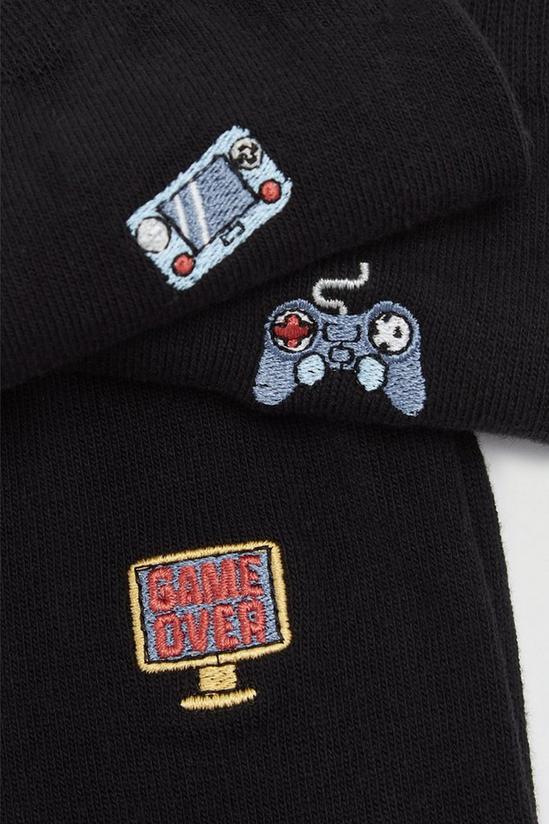 Burton 5 Pack Gaming Embroidery Socks 3
