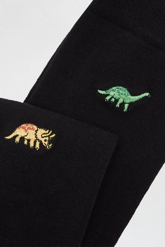Burton 5 Pack Dinosaur Embroidery Socks 2