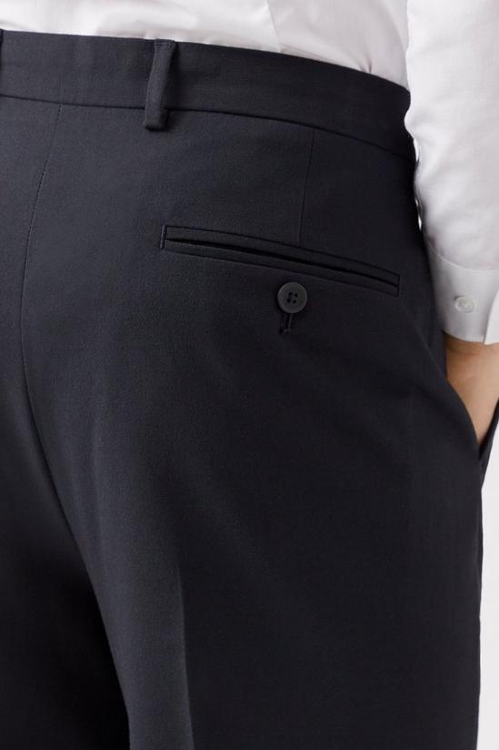 Burton Navy Double Pleat Tapered Trouser 4