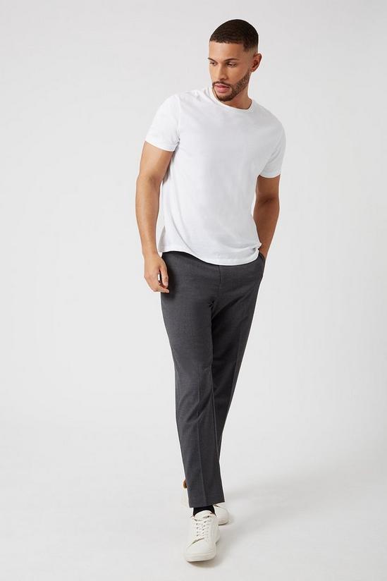 Burton Tapered Grey Crop Smart Trousers 2
