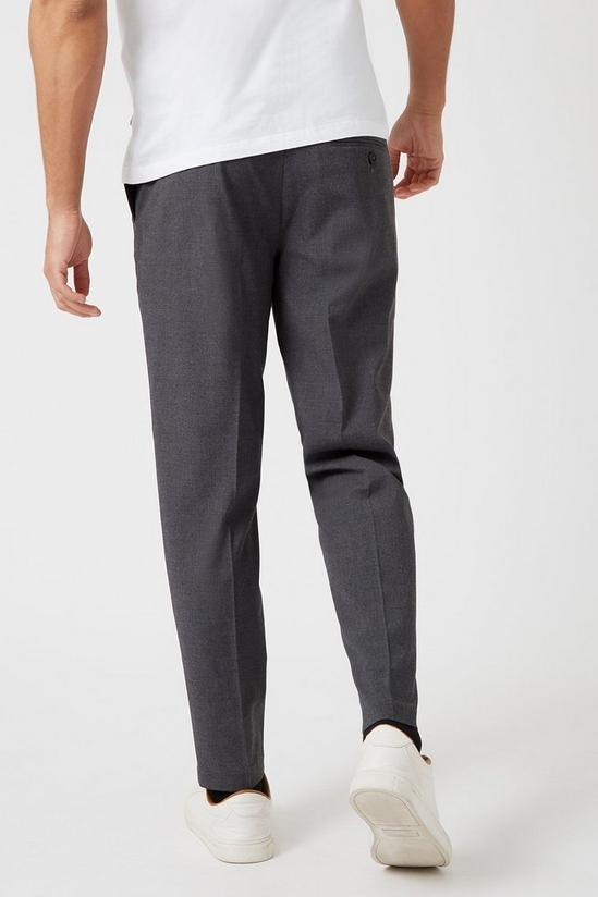 Burton Tapered Grey Crop Smart Trousers 3