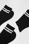 Burton 3 Pack Black Striped Crew Socks thumbnail 3
