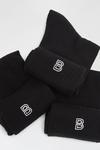 Burton 3 Pack Black Embroidered B Logo Crew Socks thumbnail 3