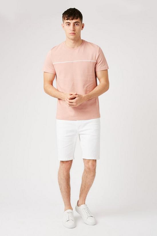 Burton Pink Textured Piping T-shirt 2