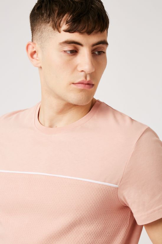 Burton Pink Textured Piping T-shirt 4