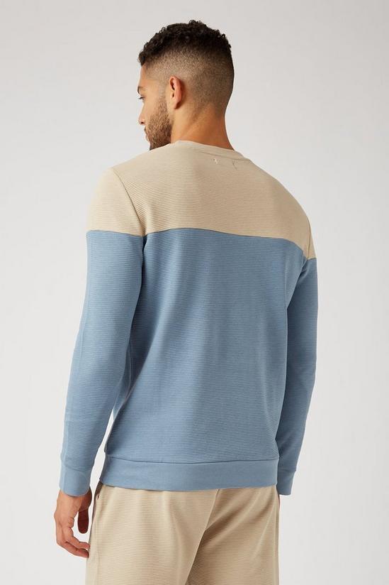 Burton Blue And Beige Ottoman Sweatshirt 3