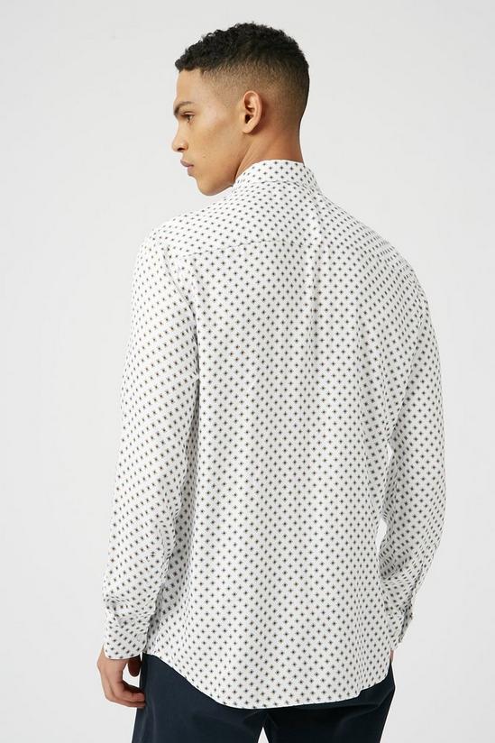 Burton Long Sleeve White Tile Print Shirt 3