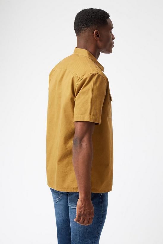 Burton Short Sleeve Tan Utility Shirt 3