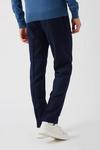 Burton Navy Pinstripe Slim Fit Suit Trousers thumbnail 3
