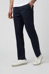 Burton Navy Gingham Check Slim Fit Suit Trouser thumbnail 2