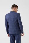 Burton Navy Highlight Check Slim Fit Suit Jacket thumbnail 3