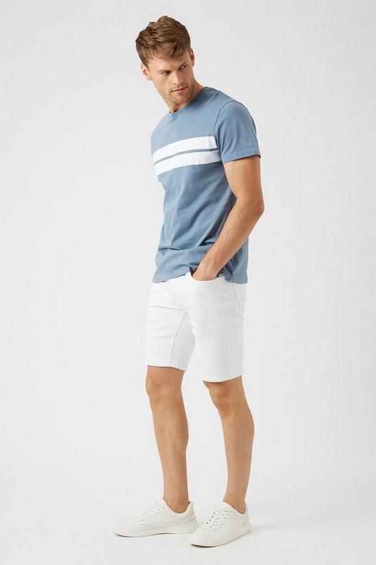 Burton Core Blue Two Stripe T Shirt 2