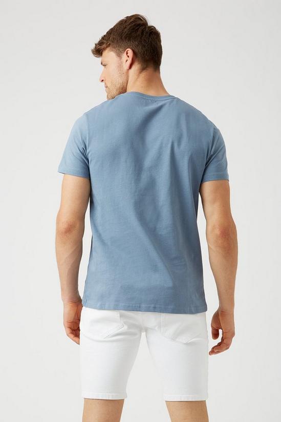 Burton Core Blue Two Stripe T Shirt 3