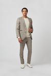 Burton Grey Highlight Check Slim Fit Suit Jacket thumbnail 2