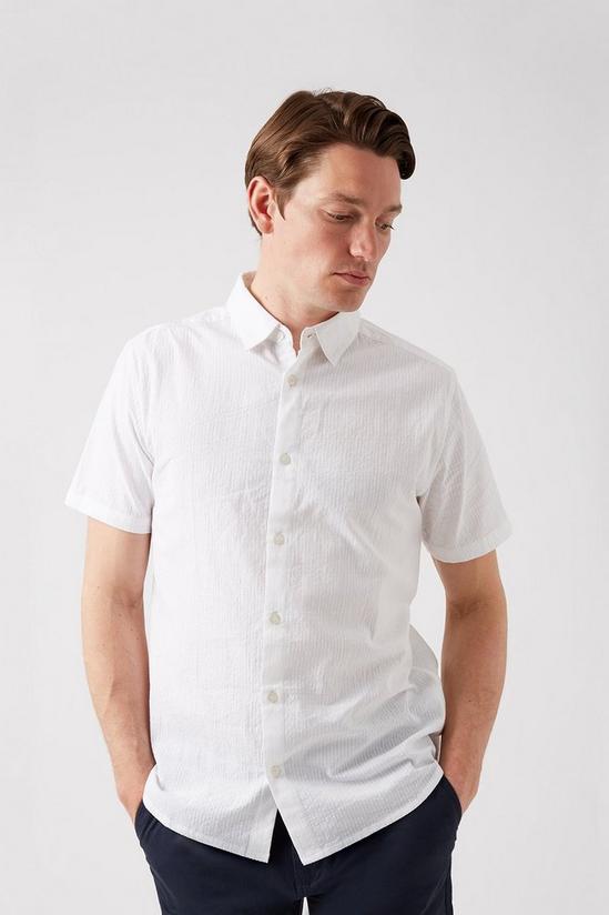 Burton White Seersucker Shirt 2