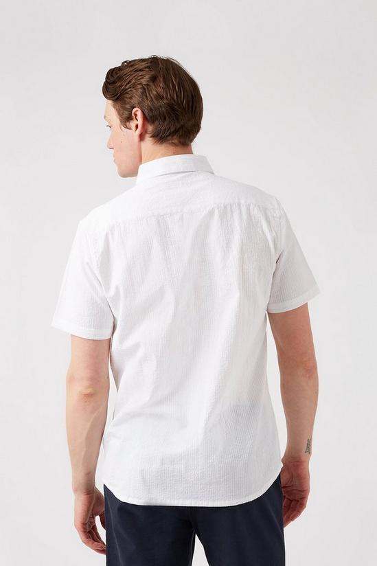 Burton White Seersucker Shirt 3