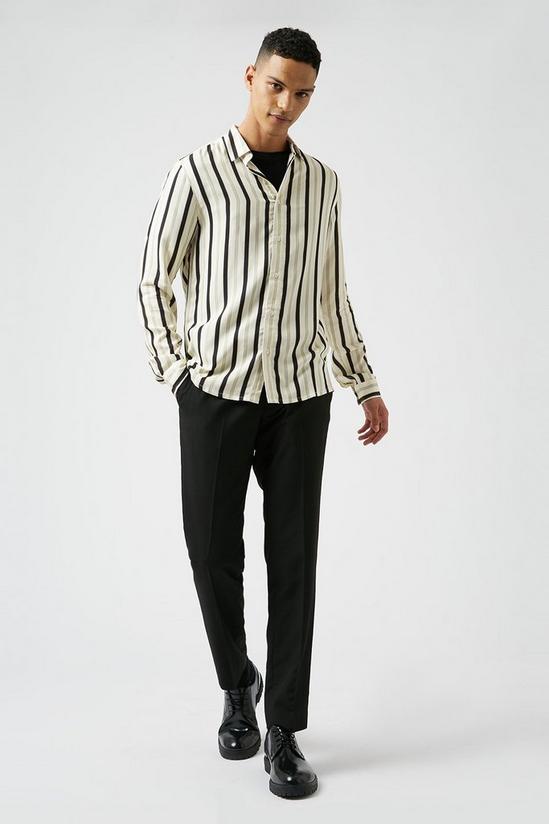 Burton Ecru And Black Stripe Shirt 2