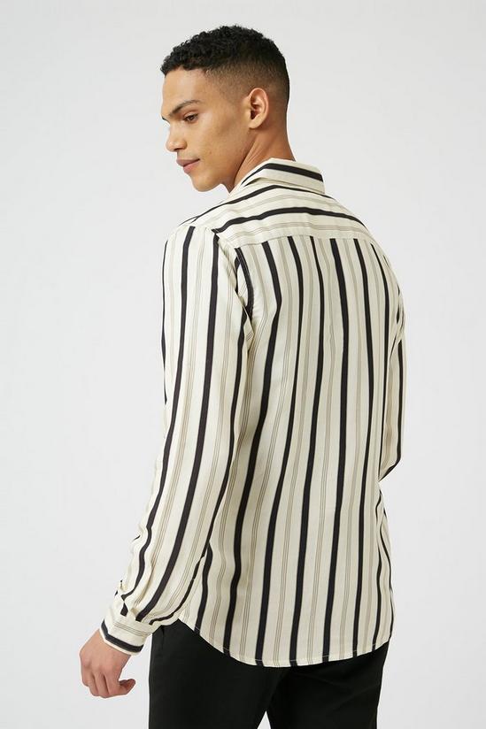 Burton Ecru And Black Stripe Shirt 3
