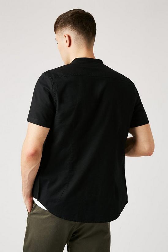 Burton Black Short Sleeve Skinny Oxford Shirt 3