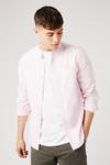 Burton Pink Long Sleeve Skinny Oxford Shirt thumbnail 1