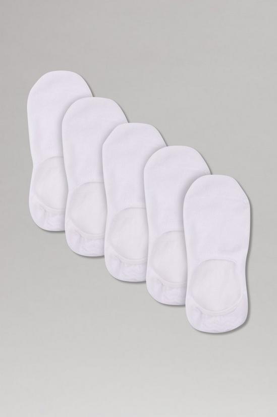 Burton 5 Pack White Invisible Socks 1