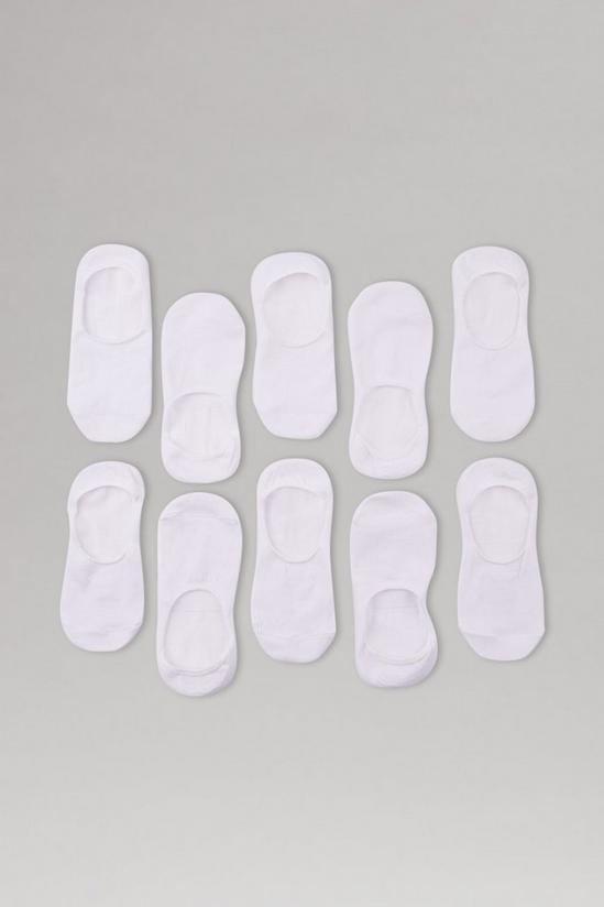 Burton 5 Pack White Invisible Socks 3