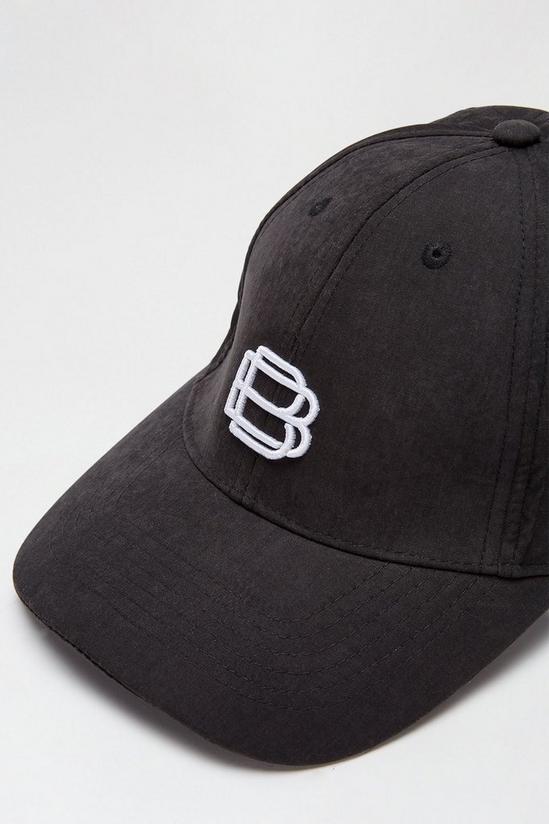 Burton Black Embroidery Baseball Cap 3