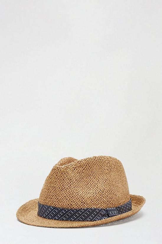 Burton Neutral Openweave Straw Hat 2