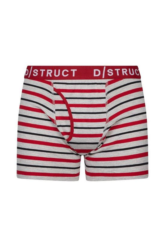Burton 2 Pack Red and  Grey Stripe Trunks 3
