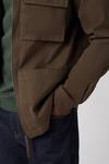 Burton Khaki Long Sleeve Zip Overshirt thumbnail 4