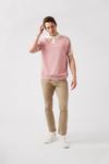 Burton Pink Relaxed Fit Overarm Stripe Knitted Polo thumbnail 2
