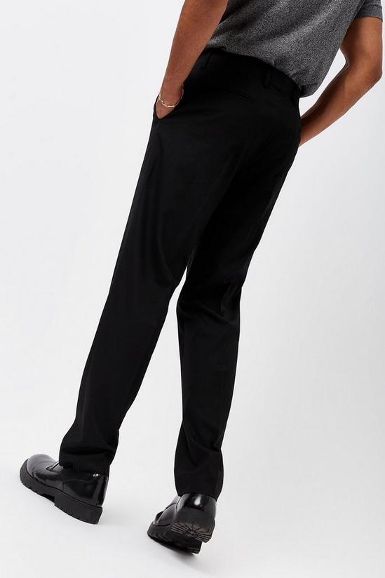 Burton Black Essential Tailored Fit Suit Trousers 3