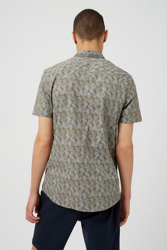 Burton Khaki Leaf Print Shirt 3