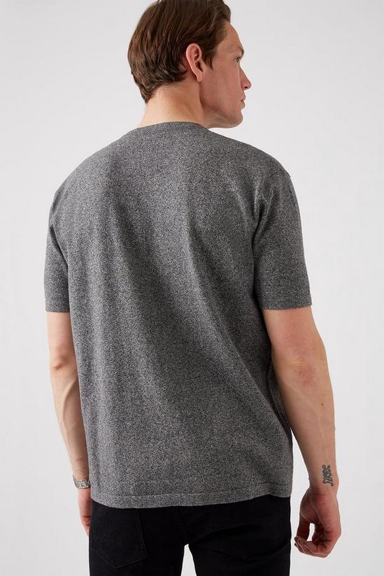 Burton Relaxed Fit Grey Knitted T-shirt 3