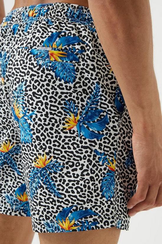 Burton Animal Floral Print Swim Shorts 4