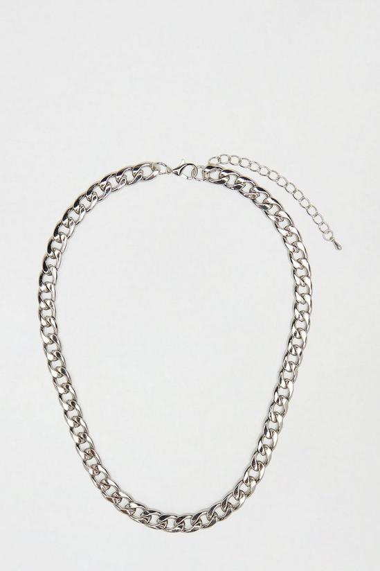 Burton Silver Loop Chain Necklace 1