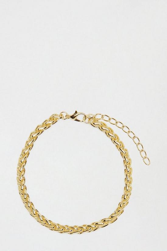 Burton Twisted Gold Chain Bracelet 1