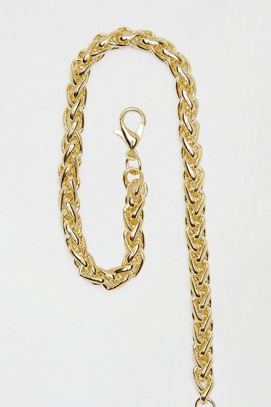 Burton Twisted Gold Chain Bracelet 3